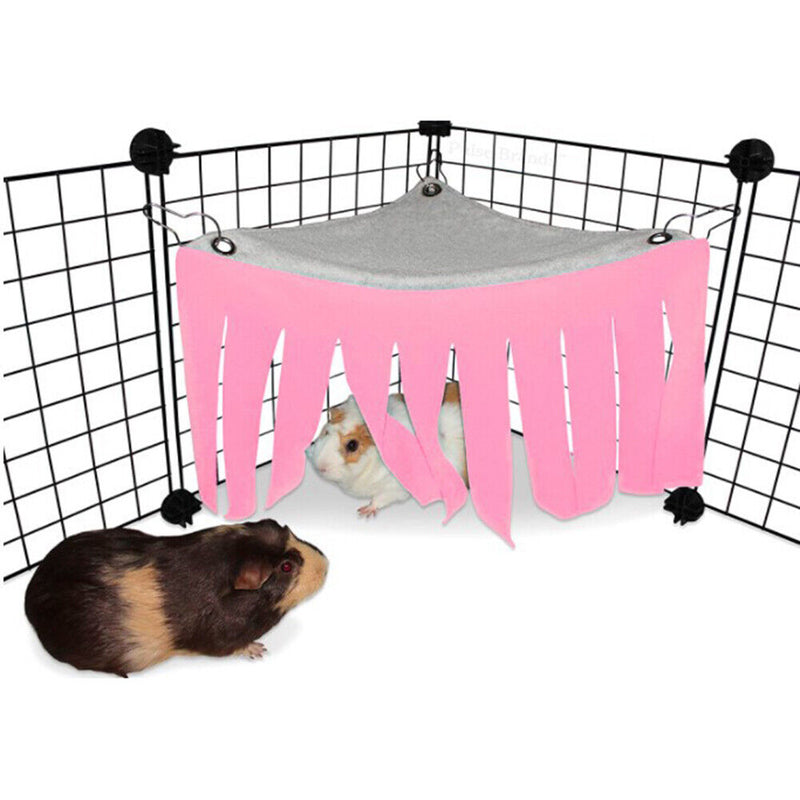 Hidden in the House Beds Hiding Tent Cage for Hamster Guinea Pig (Pink) Newly