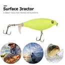 6cm 6g Topwater Triple Hooks Lures Artificial Fishing Bait (Luminous White)