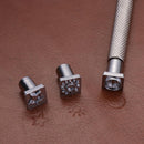 9 in 1 DIY Leather Printing Tool Steel Metal Carving Leathercraft Tool Kit Newly