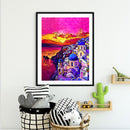 Sunset Town Oil Paint By Numbers DIY Coloring Picture Kits for Adults Children