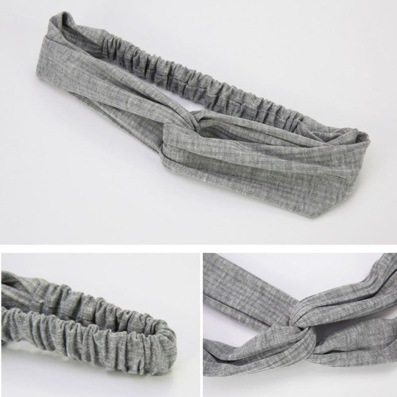 Winter Warm Cross Headband Twisted Knotted Headwrap Headwear Sports Hair Bands