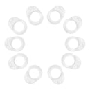 Transparent Doorstop Silicone Door Handle Buffer Wall Protector F6X2 X8G1