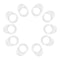 Transparent Doorstop Silicone Door Handle Buffer Wall Protector F6X2 X8G1