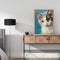 Frameless Oil Paint By Numbers DIY Cat Picture Craft Kit for Home Living Room