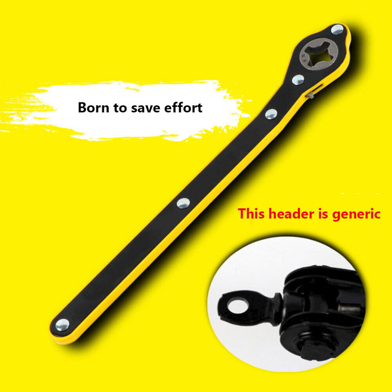 Universal Auto Car Labor-Saving Jack Ratchet Wrench Tire Wheel Hand Crank W