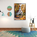 12x16 inch Full Round Drill Diamond Painting House in Forest Mosaic Picture Kit