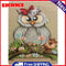 Animals Oil Paint By Number DIY Coloring Canvas Picture Kits for Adults Children