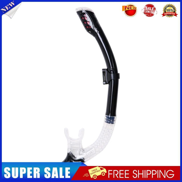 Diving Snorkel Professional Swim Breathing Tube Hose (Transparent Black)
