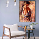 Round Picture DIY 5D Charming Woman Drill Diamond Painting Full Kit Craft Newly