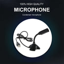 USB Microphone Portable USB Condenser Recording Microphone for Laptop Computer