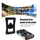 Bike Locking Pedal Cleats Flat Adapter Bicycle Flat Plate Conversion for M520