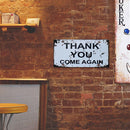 Wall Mounted Warning Metal Signs Retro Pub Bar Door Hanging Rectangle Iron Sheet