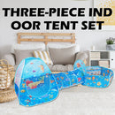 3pcs Kids Beach Pool Tent Indoor Foldable Fun Polka Dot Play Houses (B)