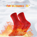 2pcs Unisex Winter Self-Heating Health Socks Pain Relief Stockings (Red) Newly