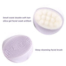 Mini Portable Silicone Facial Cleansing Brush Double-side Massage Skin Care Tool