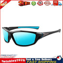 Polarized Sunglasses Men UV400 Outdoor Driving Eyewear (Black Ice Blue) Newly