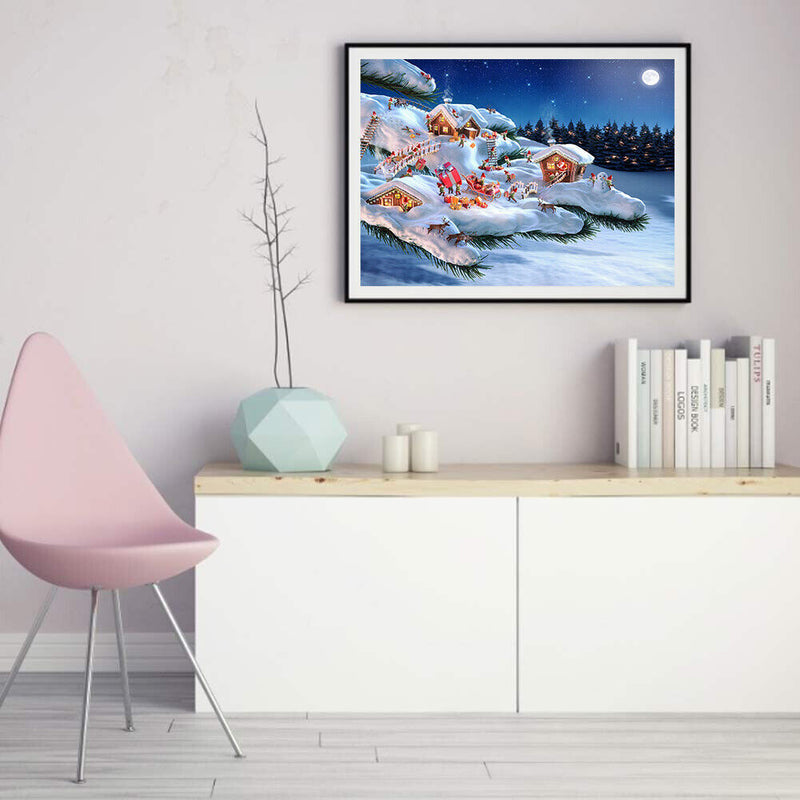 Santa Claus 50x40cm Oil Paint By Numbers Picture DIY