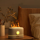 Flame Essential Oil Aroma Diffuser Air Humidifier Cool Mist Maker (White)