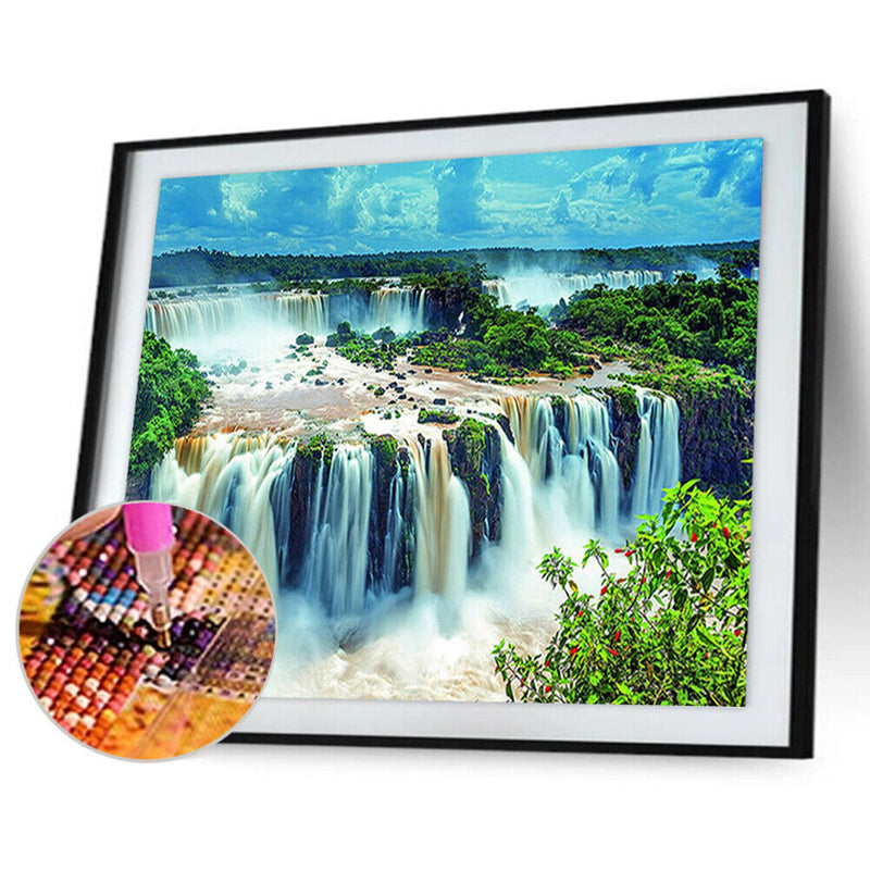 5D Diamond Embroidery Painting DIY Grand Waterfall Rhinestones Cross Stitch