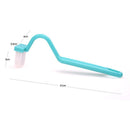 S Type Portable Toilet Brush Cleaning Scrubber Curved Handle Cleaning Brush