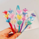 Beauty Accessory Sequins Hair Hoop Heart Hairband Children Kids Girls Headband
