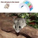 Wooden Hamster Small Animal Climbing Exercise Toys (Rainbow Bridge White) Newly