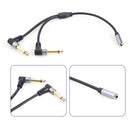 3.5mm Female Stereo to Dual 6.35mm Male Y Splitter Adapter Audio Cable 0.24m