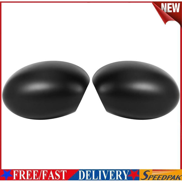 Side Door Wing Mirror Covers Caps for MINI Cooper R52 R50 R53 (Left+Right) #F