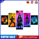 5 Panels Naruto Oil Paint By Numbers Kit DIY Home Decoration Gift Wall Pict