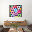 5D DIY Full Drill Round Shape Colored Donuts Rhinestone Diamond Drawing Dec