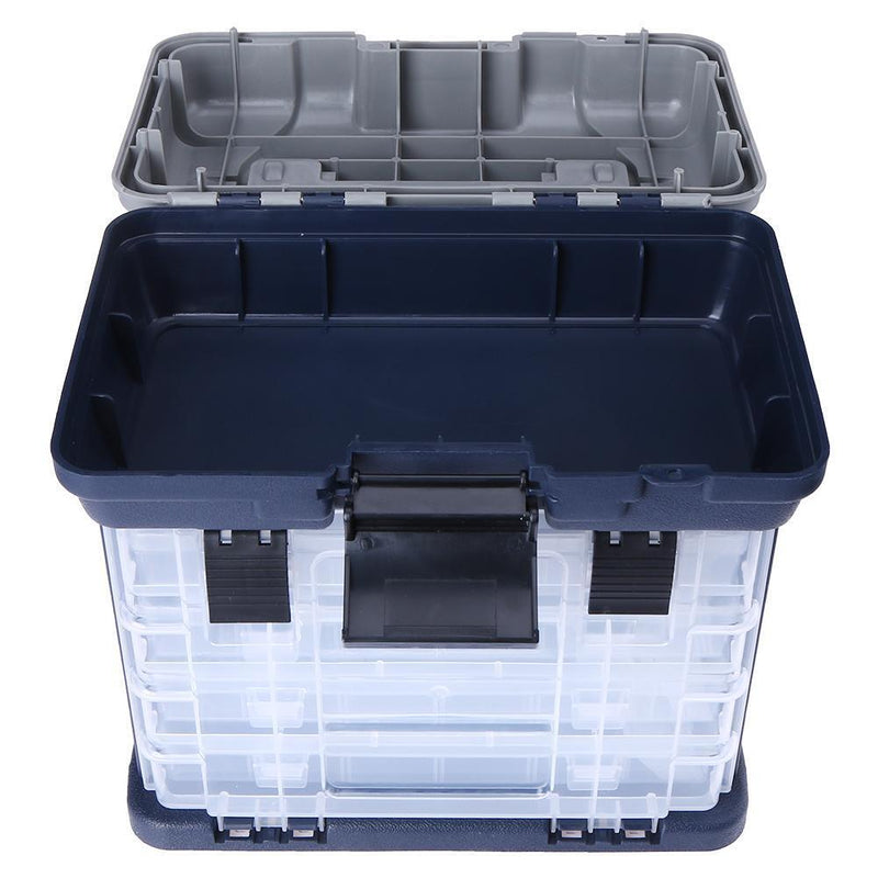 Multi-Layer Fish Lures Container Box Permanent Fishing Equipment Storage Case
