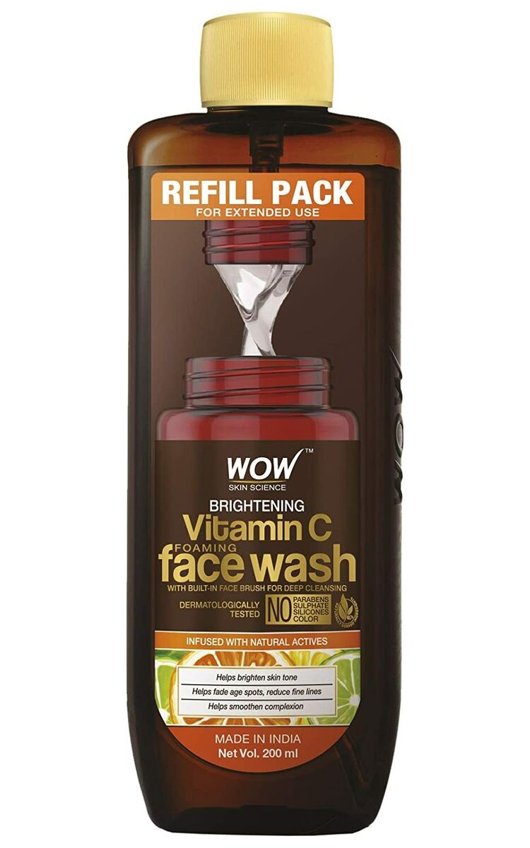 WOW Skin Science Brightening Vitamin C Foaming Face Wash Refill Pack - 200 ml
