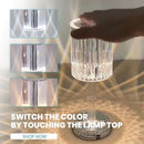 RGB Color Transparent Touching Control USB Lamp Cup Crystal Night Light