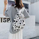 Cow Print School Bags for Women Girls Large Capacity Backpack Casual Bagpacks