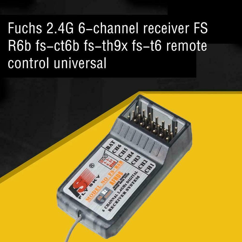 FlySky FS-R6B 2.4GHz 6CH Receiver For RC Airplanes Drones. Helicopters and J7R3