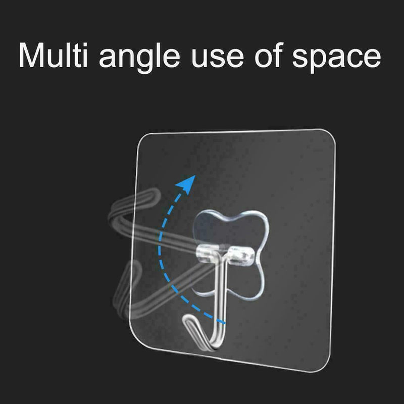 Transparent Strong Suction Wall Hooks Home Sucker Hanger To M3Q7 Easy B7M1