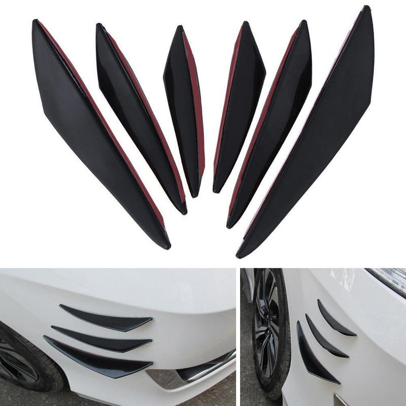 6pcs Car Front Bumper Stickers Trims Set Exterior Styling Accessory for Mercedes