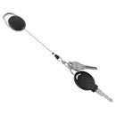 1Pcs Einziehbare Schlüsselanhänger Rückstoß Keyring Key Ring Clip Belt W9B7