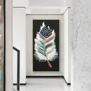 Abstract Feather Oil Paint By Numbers DIY Canvas Wall Picture Craft Home Deco