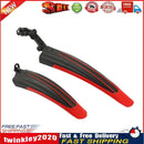 2pcs Mountain Bicycle Splash Fender Guard Bike Rear Front Mudguard (Red) Newly