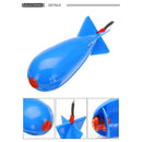 Carp Fishing Rockets Feeder 3 Size Bomb Lure Baits Holder Maker Tackle (White L)