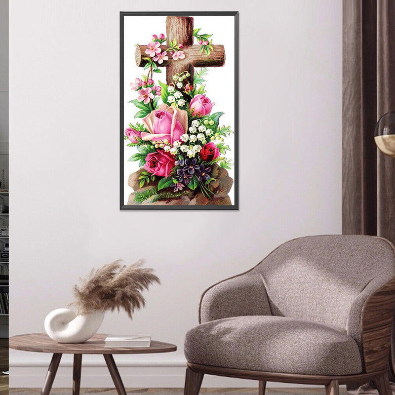 5D Diamond Painting Rose Full Round Drill Rhinestone DIY Wall Art Crafts Gift