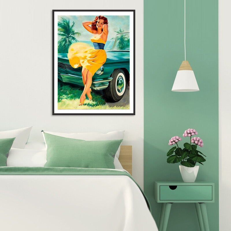 Acrylic Oil Painting By Number Beauty Digital Picture Home Wall Decor for Gift