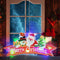 Ornamental Diamond Painting LED Lamp Hanging Xmas Tree Santa DIY Hand Craft B