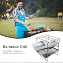 Portable Folding Outdoor Barbecue BBQ Grill Charcoal Grill (A No Grate) Newly