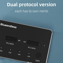 USB 3.1 Dual-Bay SSD Docking Station M.2 SATA NVME Solid State Drive PC Rea