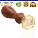 Sealing Wax Classic Initial Wax Seal Stamp Alphabet Letter L Retro Wood