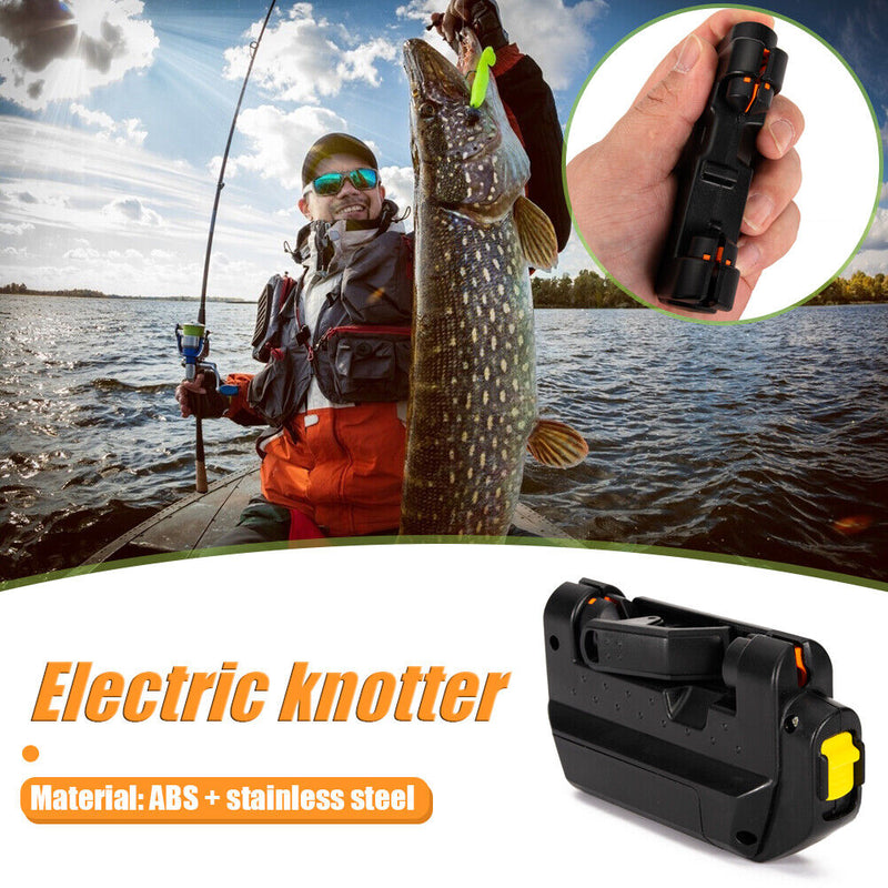 Electric Fishing Hook Tier Tying Tool Fishing Lure Knot Knotting Machine Newly