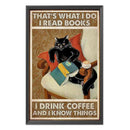 Full Cross Stitch Handcraft 11CT Stamped Black Cat Needlework DIY Home Ornament