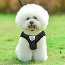 #A Polyester Cat Dog Harness Breathable Walking Lead Leash Dog Cat Vest for Outd